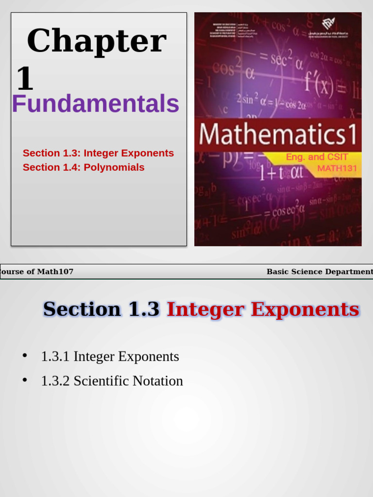 Math107-Sec1.3 &1.4-FL23 5 | PDF | Polynomial | Exponentiation