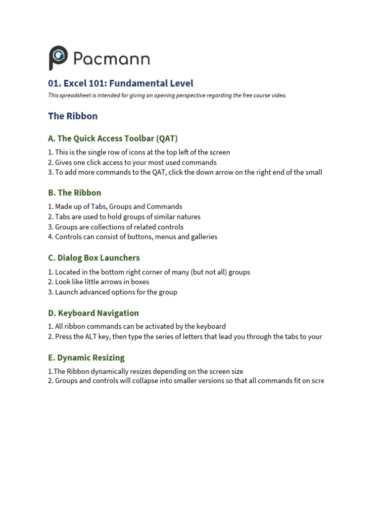 Fundamental Level | PDF | Microsoft Excel | Spreadsheet