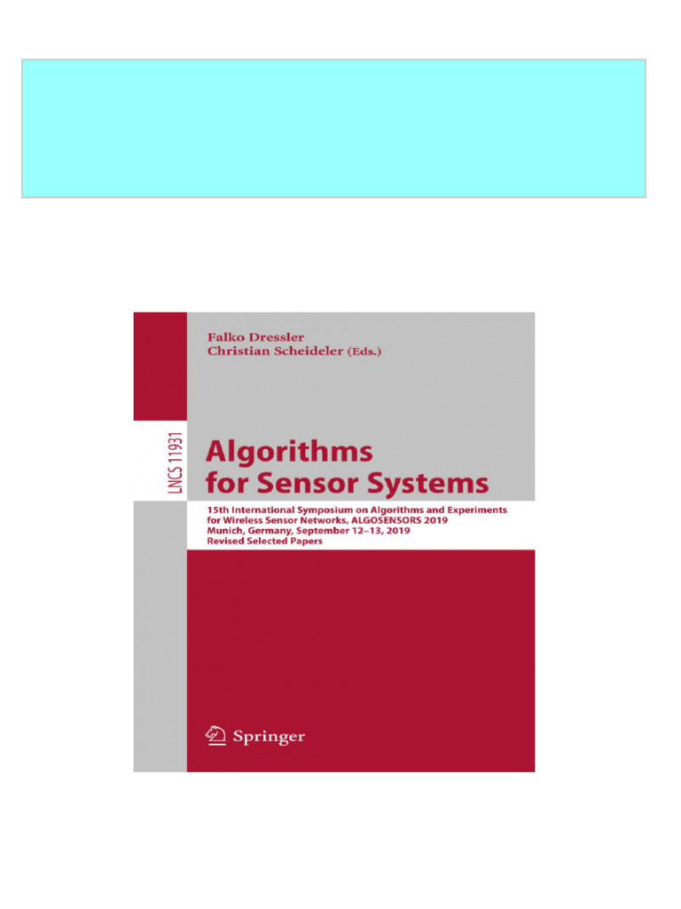 Instant Download Algorithms for Sensor Systems 15th International ...