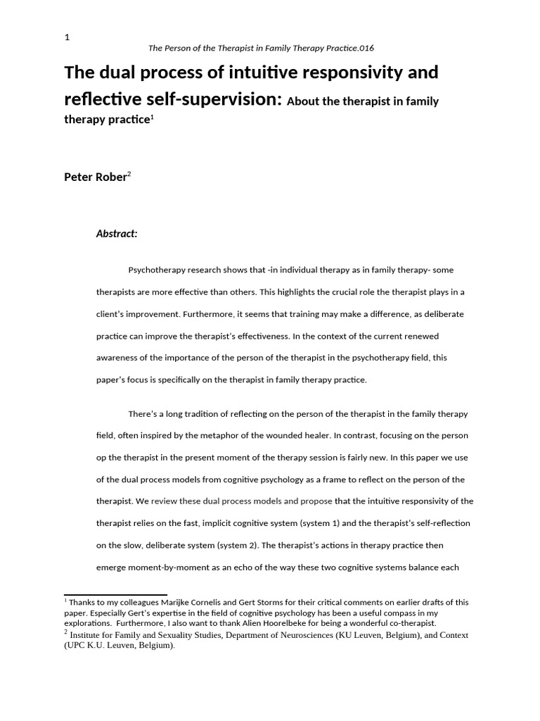 The Person of The Therapist.017 (Incl Abstract) | PDF | Psychotherapy ...