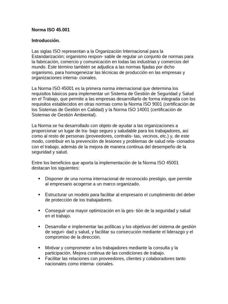 Norma ISO 45 | PDF | Business | Planificación