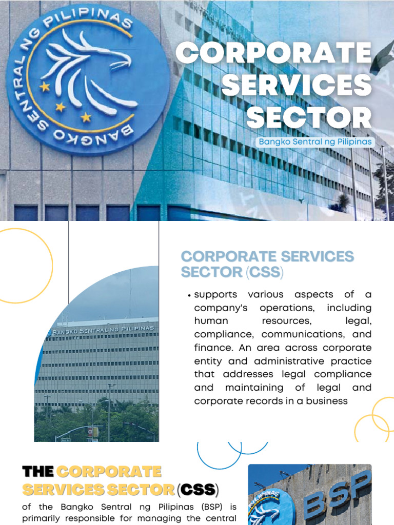 Corporate Services of BSP Explained | PDF | Economies | Business