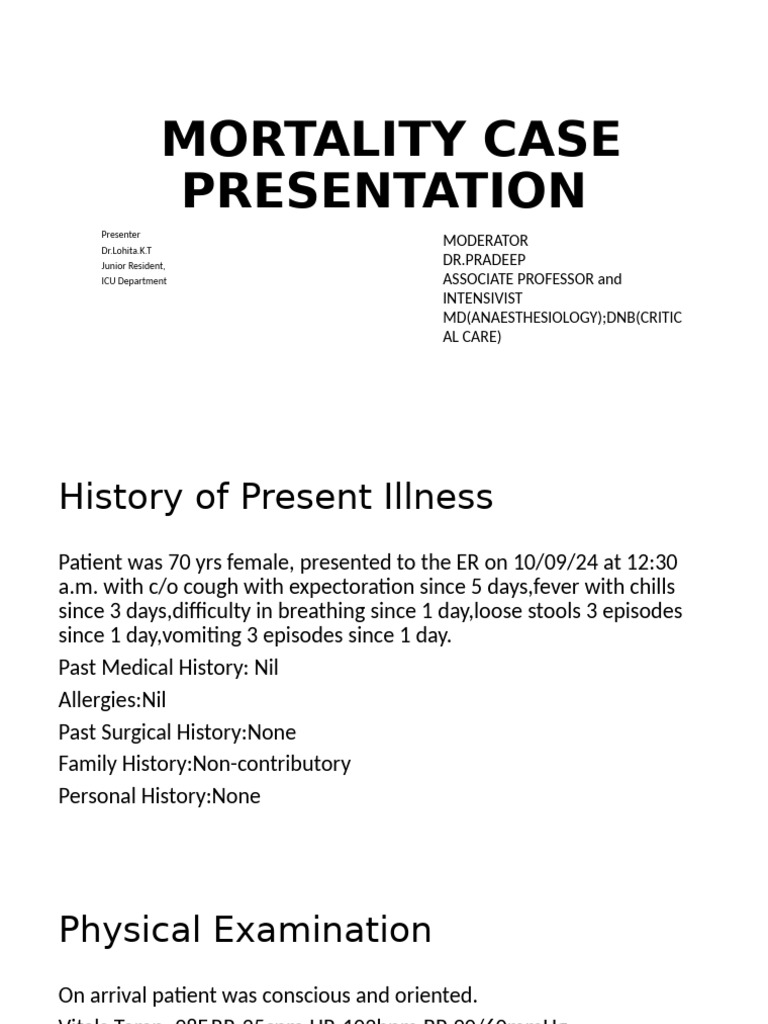 Mortality Case Septic Shock Bronchopneumonia Pdf Sepsis Pneumonia