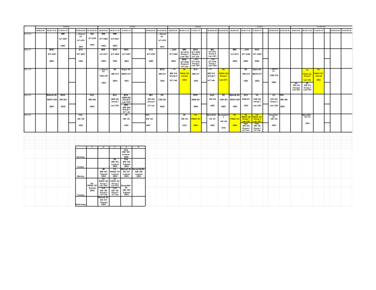 Updated Class Routine July 2024 - Sheet1 | PDF