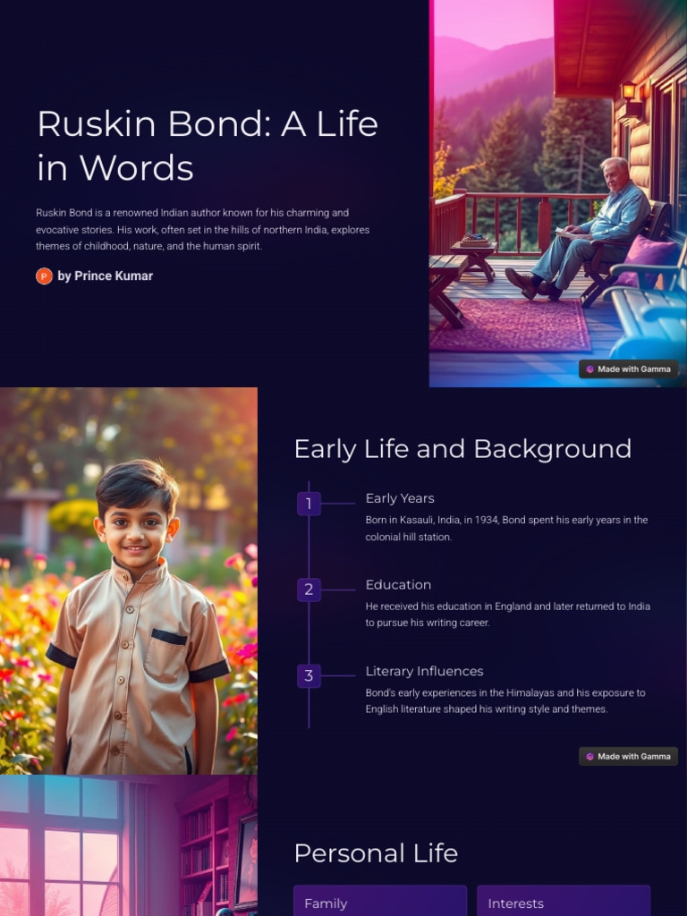 Ruskin Bond A Life in Words | PDF