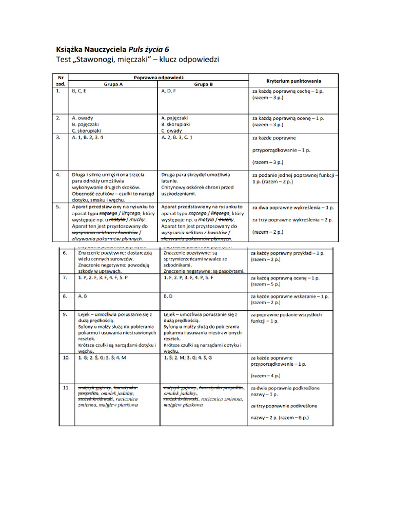Biol Test Odp | PDF
