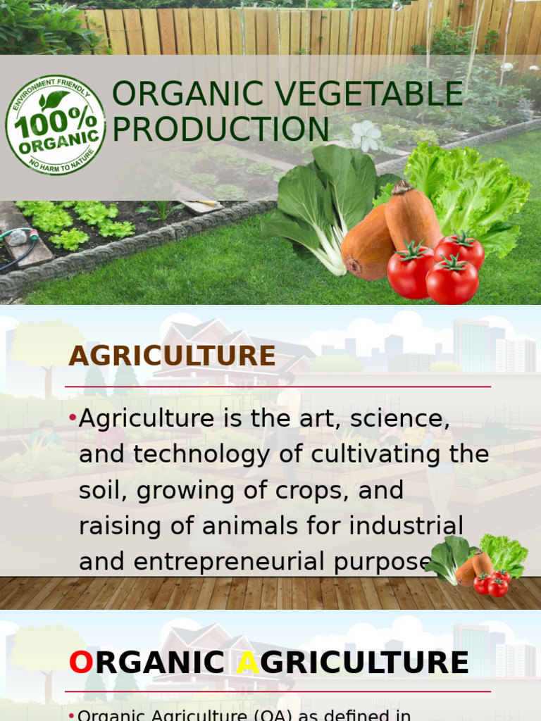 Organic Vegetable Production2 | PDF | Mulch | Agricultural Science
