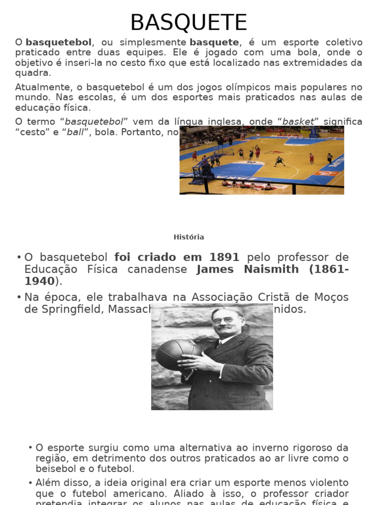 História e Regras do Basquete | PDF | Esportes
