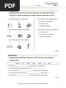 Together kl5 U7 Test For Dyslexic Students