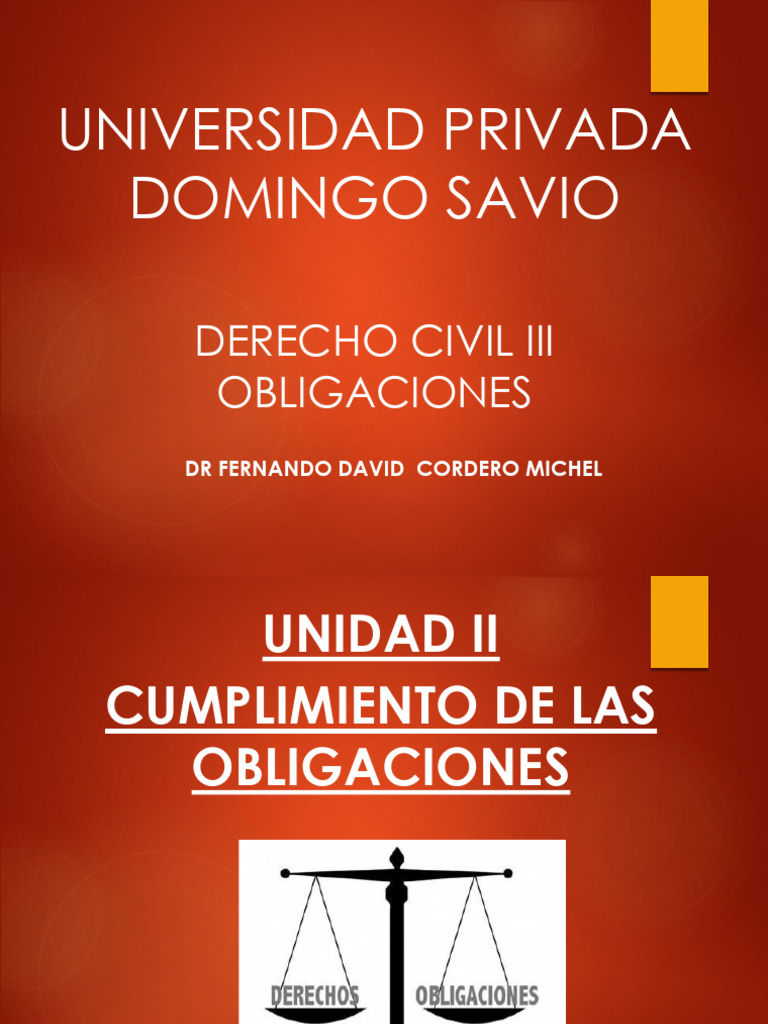 Tema 2 Der Civ Iii Cumplimiento de Las Obligaciones | PDF | Pagos ...