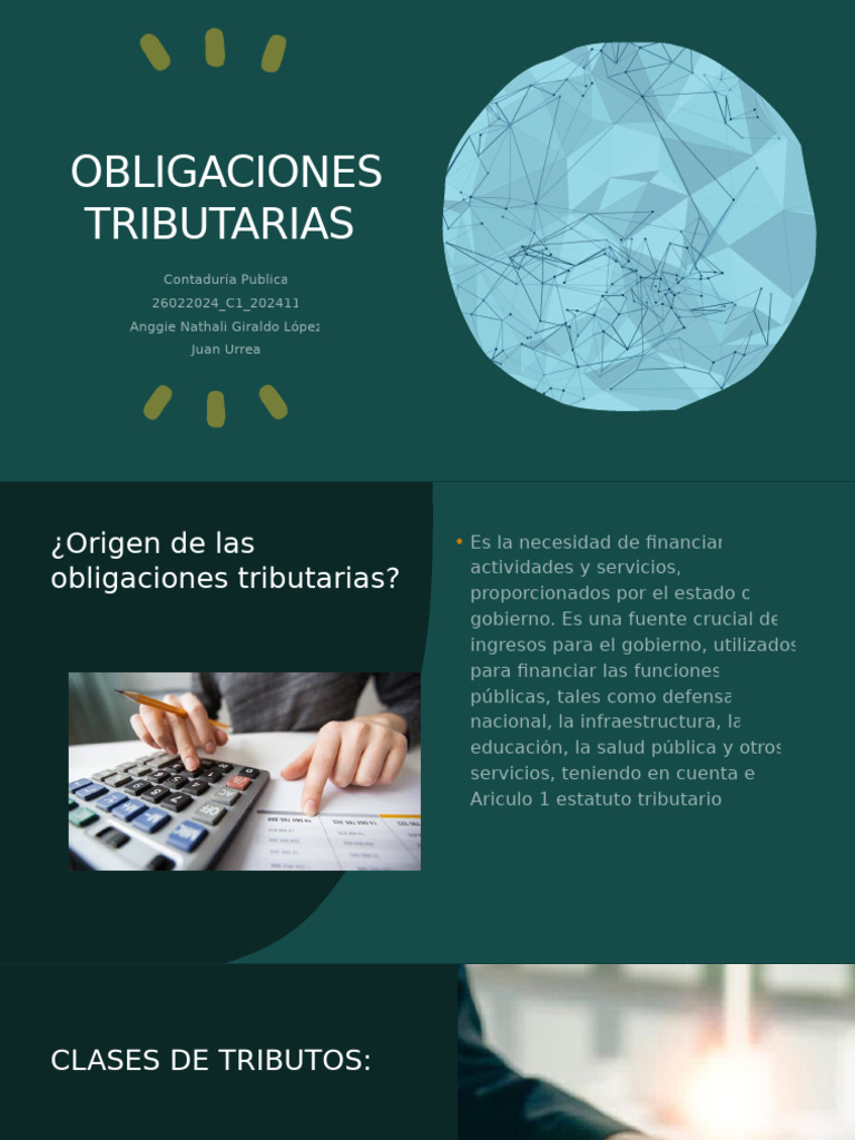 Obligaciones Tributarias - Nathali Giraldo | PDF | Impuestos | Gobierno