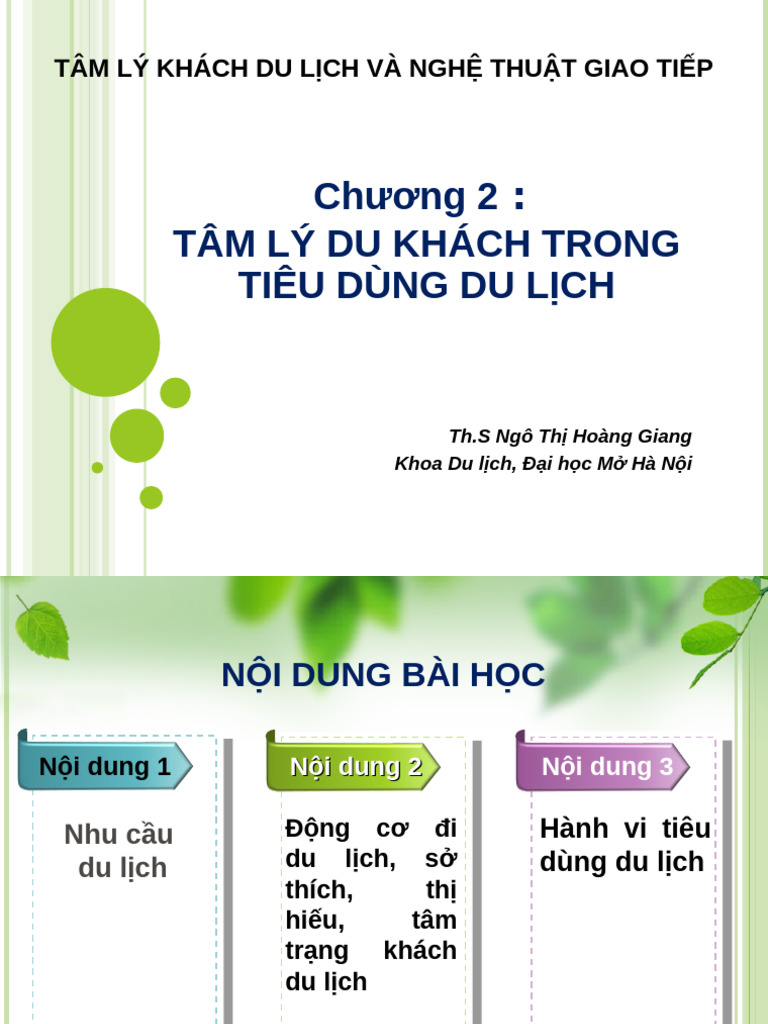 Chuong 2. TLDK Trong Tieu Dung DL (Online) | PDF