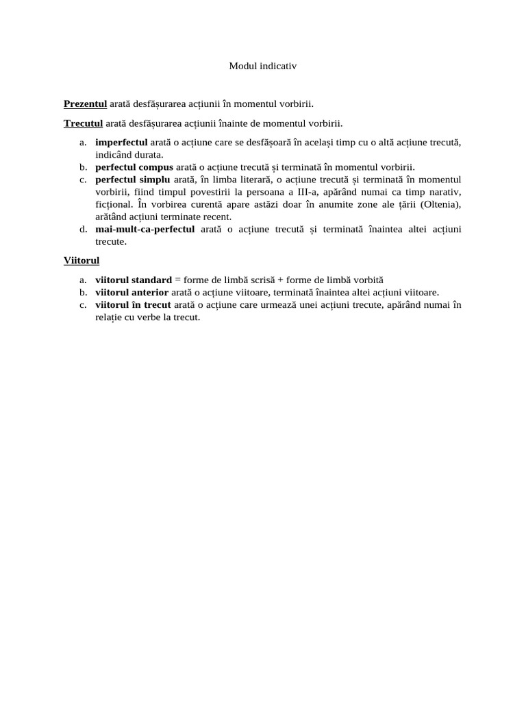 Modul Indicativ | PDF
