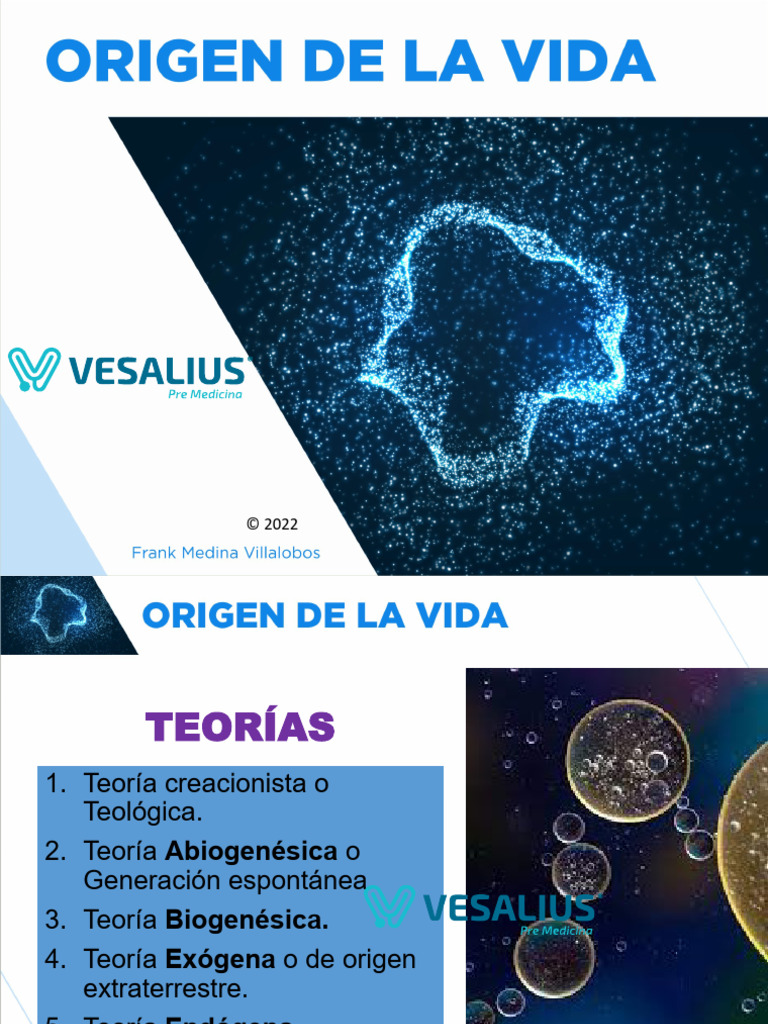 Teorías sobre el origen de la vida | PDF | Naturaleza | Biología