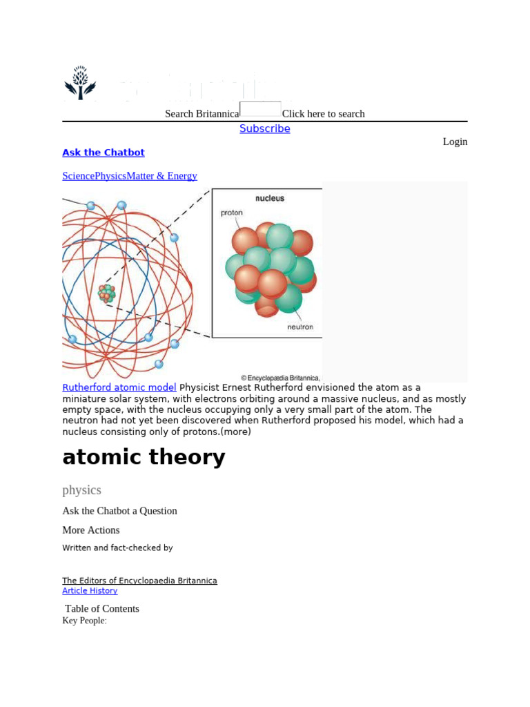 Atomic Theory | PDF | Photoelectric Effect | Electron
