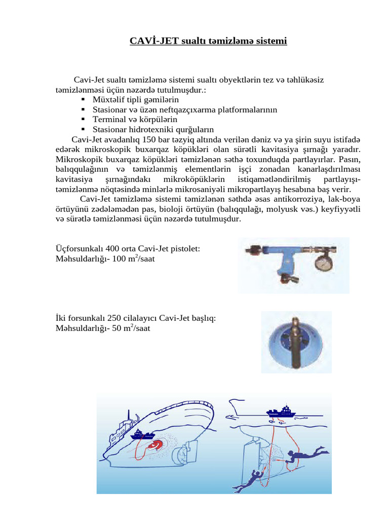 DQXİİ Avadanliqlar CAVI-JET | PDF