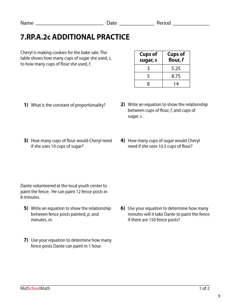 Grade 7 Additional Practice-9-10 | PDF