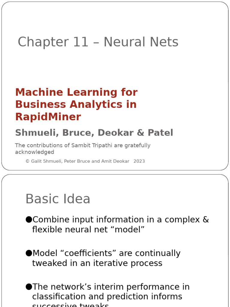 Neural Networks in RapidMiner | PDF | Deep Learning | Artificial Neural ...