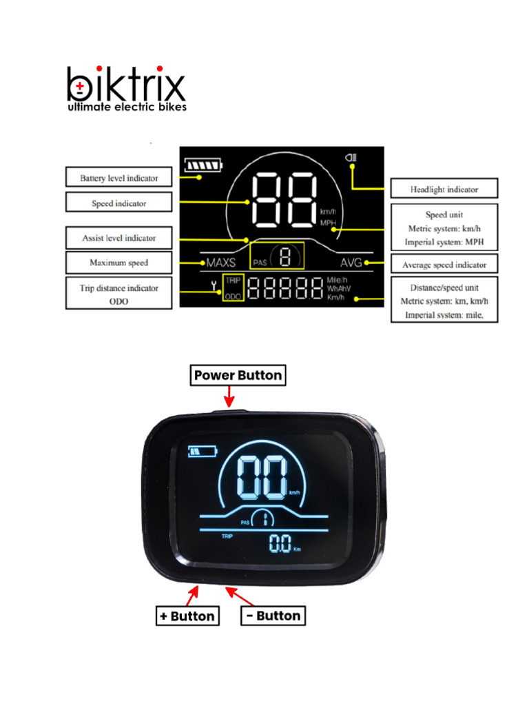 YL81-B eBike Display User Guide | PDF | Speed | Manufactured Goods