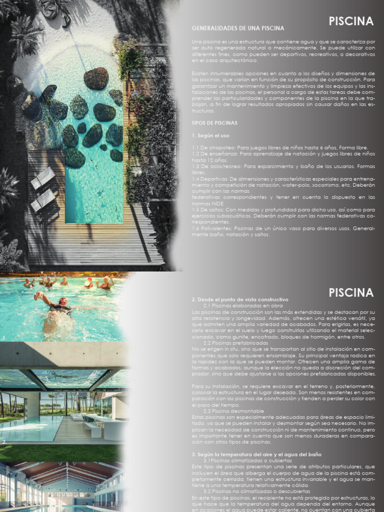 Piscina | PDF | Hormigón | Piscina