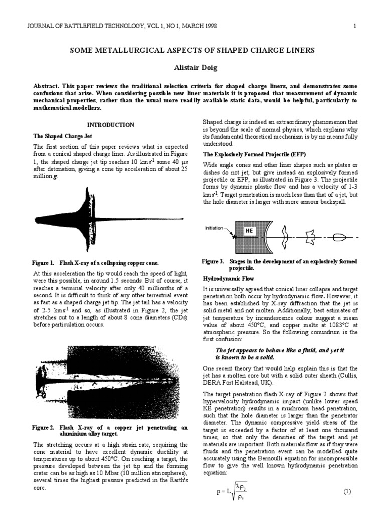 Metallurgical Insights on Shaped Charges | PDF | Deformation ...