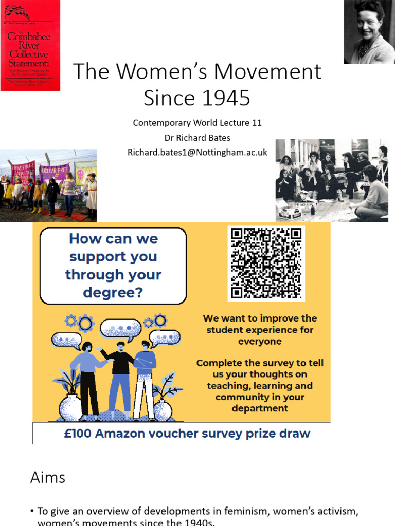 Lecture - Womens Movement 2324 | PDF | Gender Studies | Feminism
