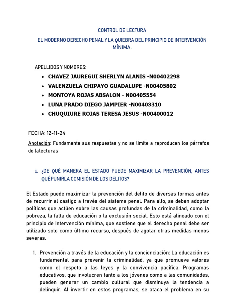 Prevención del Delito y Derecho Penal | PDF | Derecho penal | Castigos