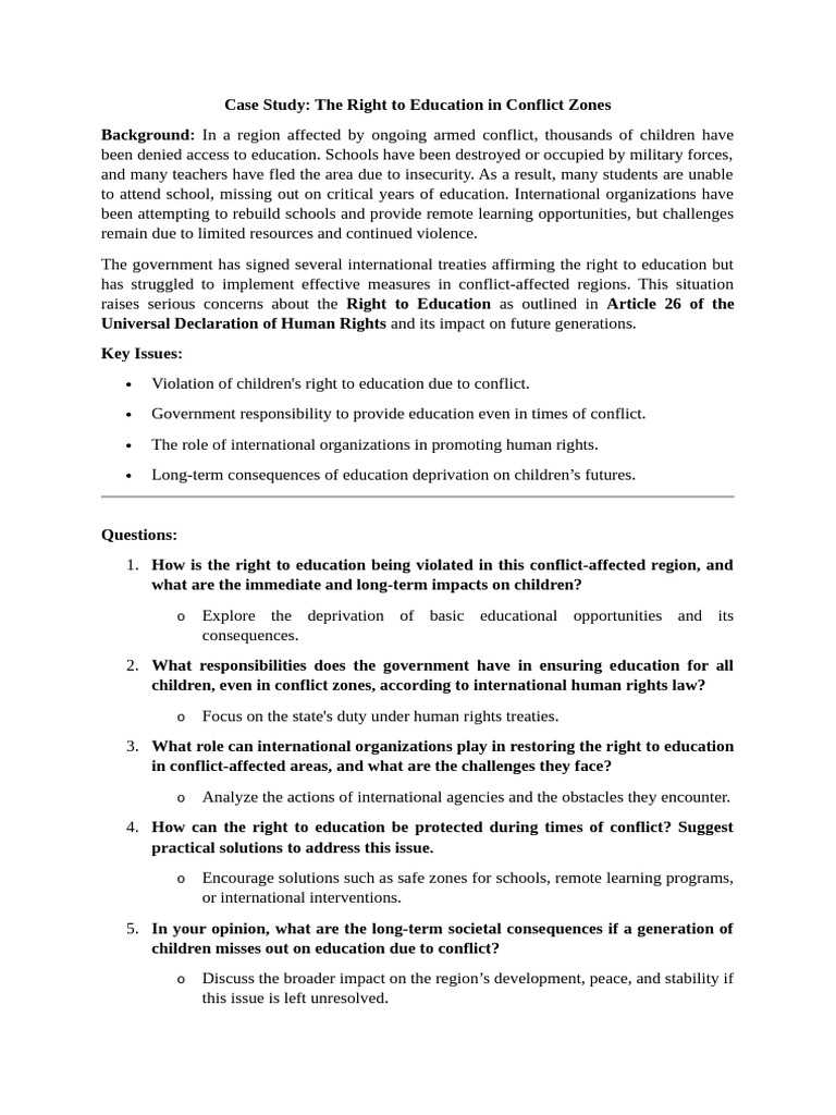 Case Study Based Assignment | PDF | Human Rights | Justice