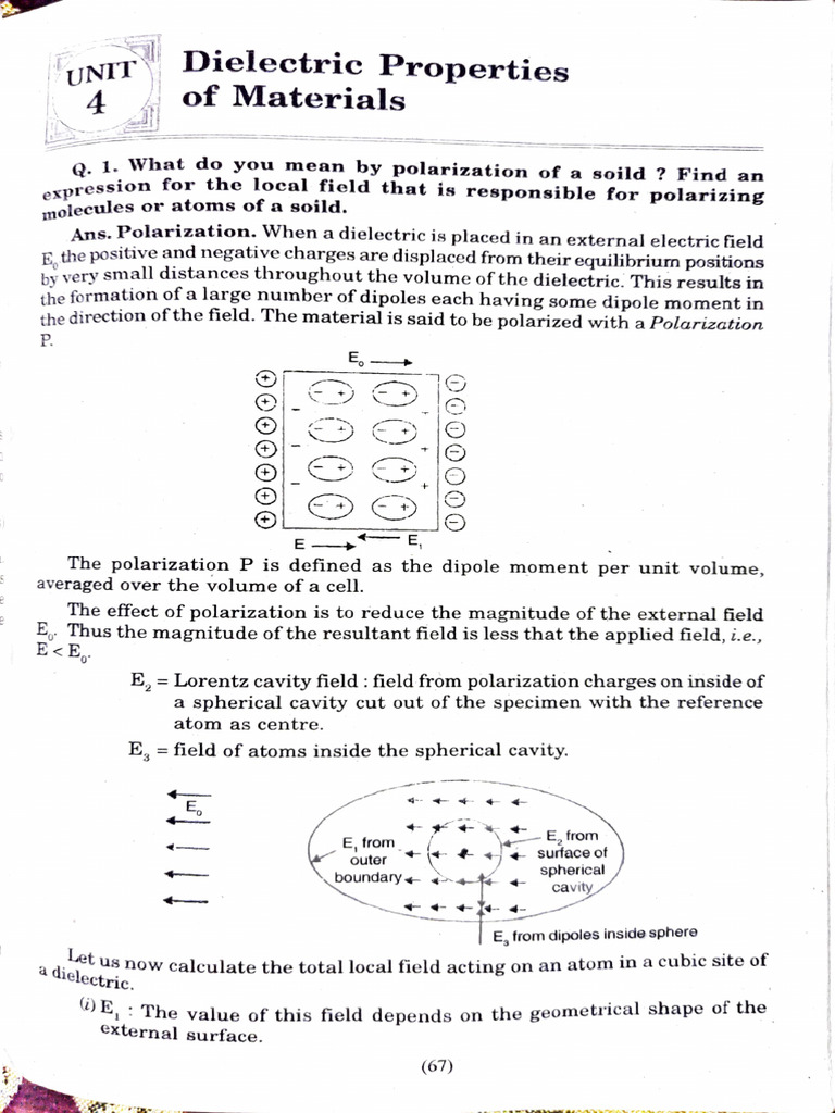 Dielectric Properties of Materials | PDF | Dielectric | Materials
