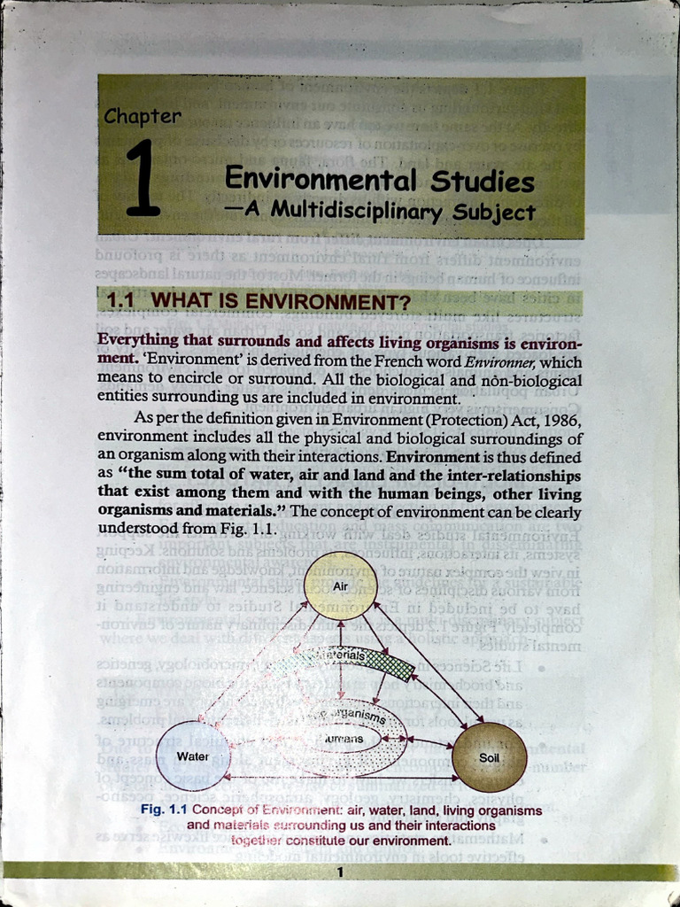 EVS Unit 1 | PDF