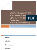 Acción de Los Agentes Humorales Sobre La Membrana y Sobre Los Órganos Intracitoplasmáticos