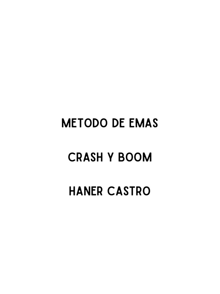 Método de EMAs para Crash y Boom | PDF