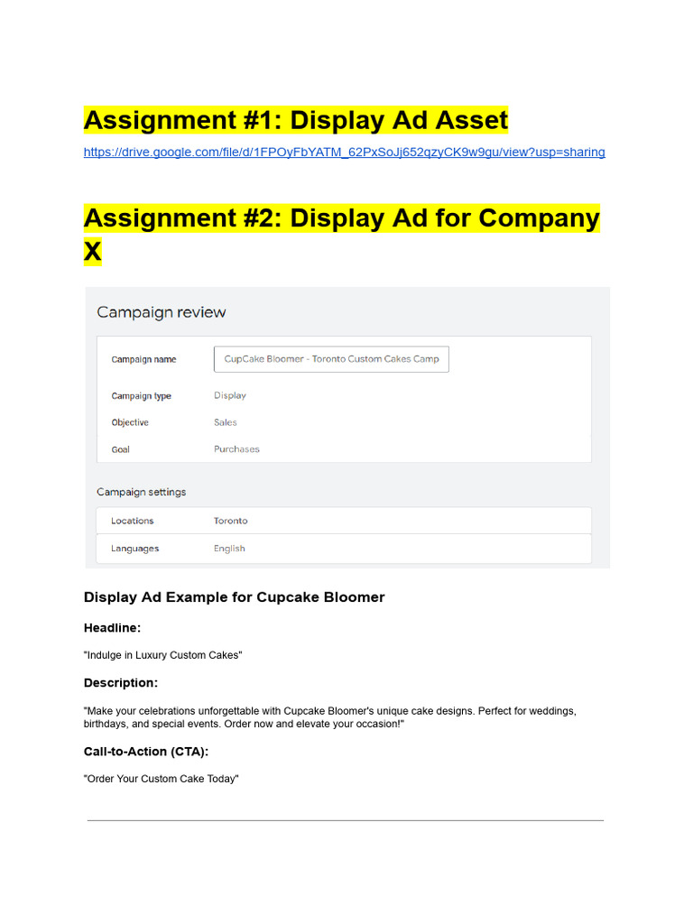 Display Ad Campaign Strategies Guide | PDF | Advertising | Search ...