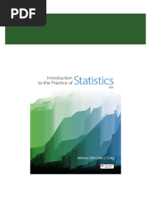 Introduction To The Practice of Statistics 10Th Edition by Davimoore David S. Moore &amp George P. Mccabe &amp Bruce A. Craig