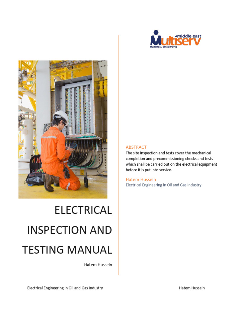 Electrical Testing and Inspection Manual | PDF | Transformer ...