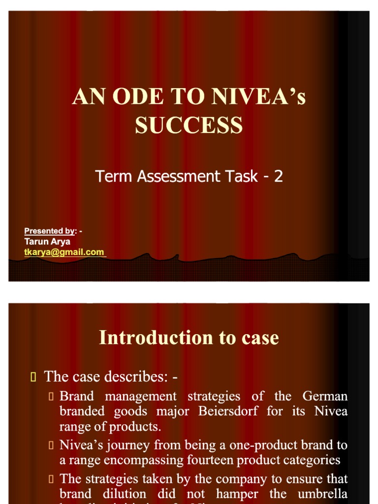 Geographic segmentation of nivea picture