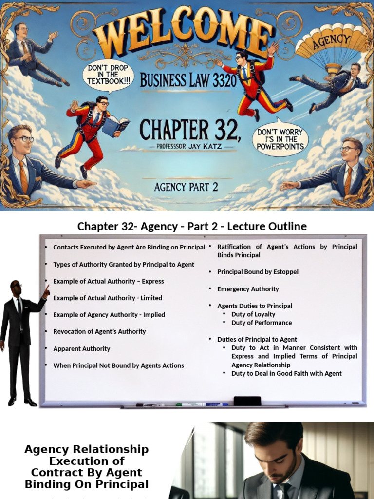 Chapter 32 - Agency Part 2 - 1 | PDF | Law Of Agency | Legal Liability