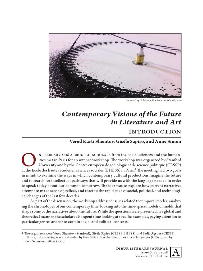 Future Visions in Literature and Art | PDF | Knowledge | Palestinians