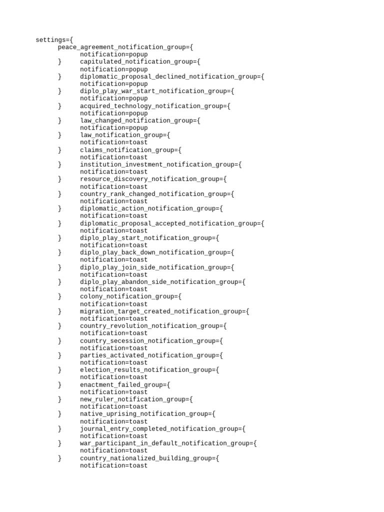 Notification Settings Overview | PDF