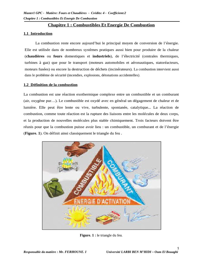 Combustion : Carburants et Comburants | PDF | La combustion | Combustible