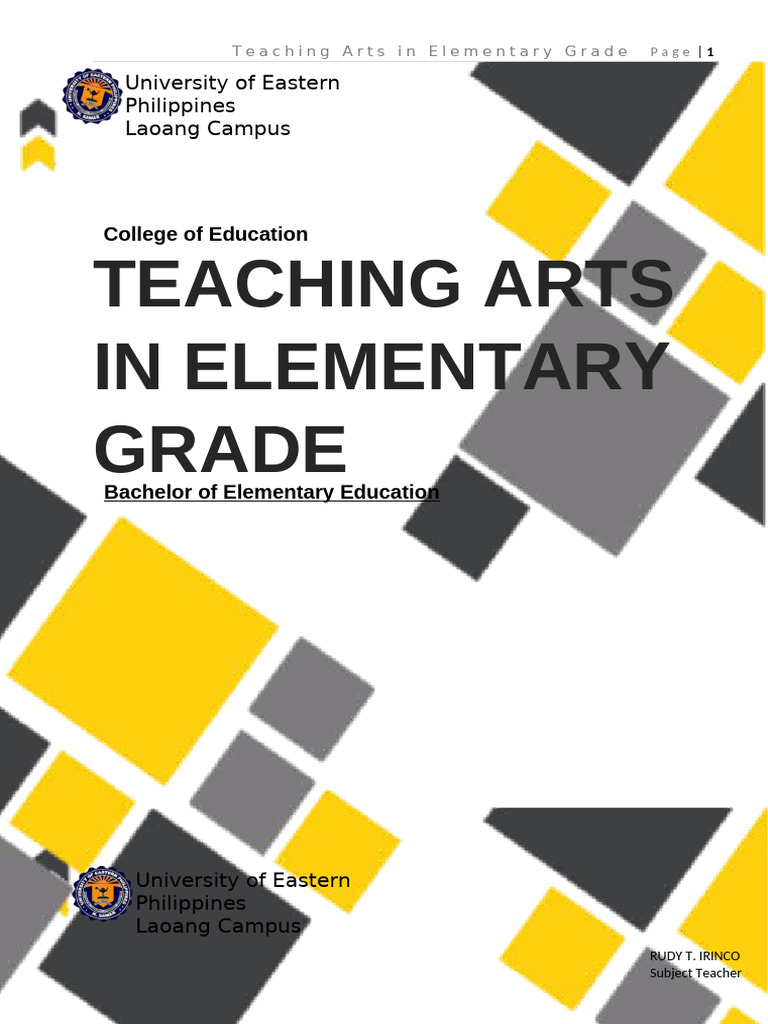 Teaching Arts in Elementary Education | PDF | Teachers | The Arts