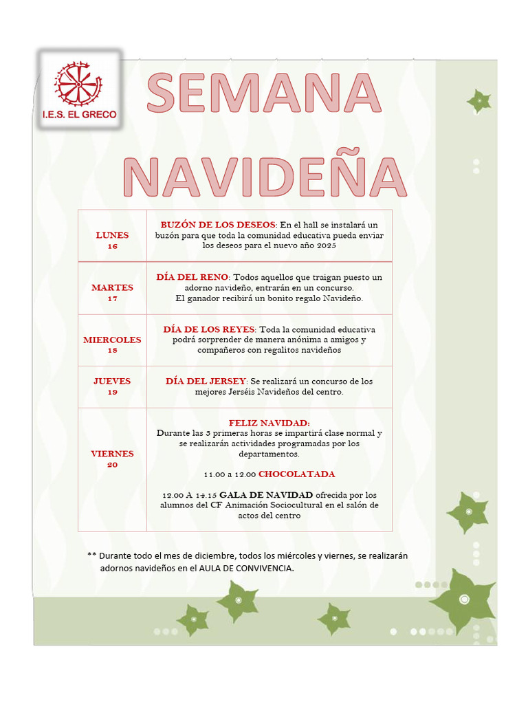 Semana Navidena | PDF