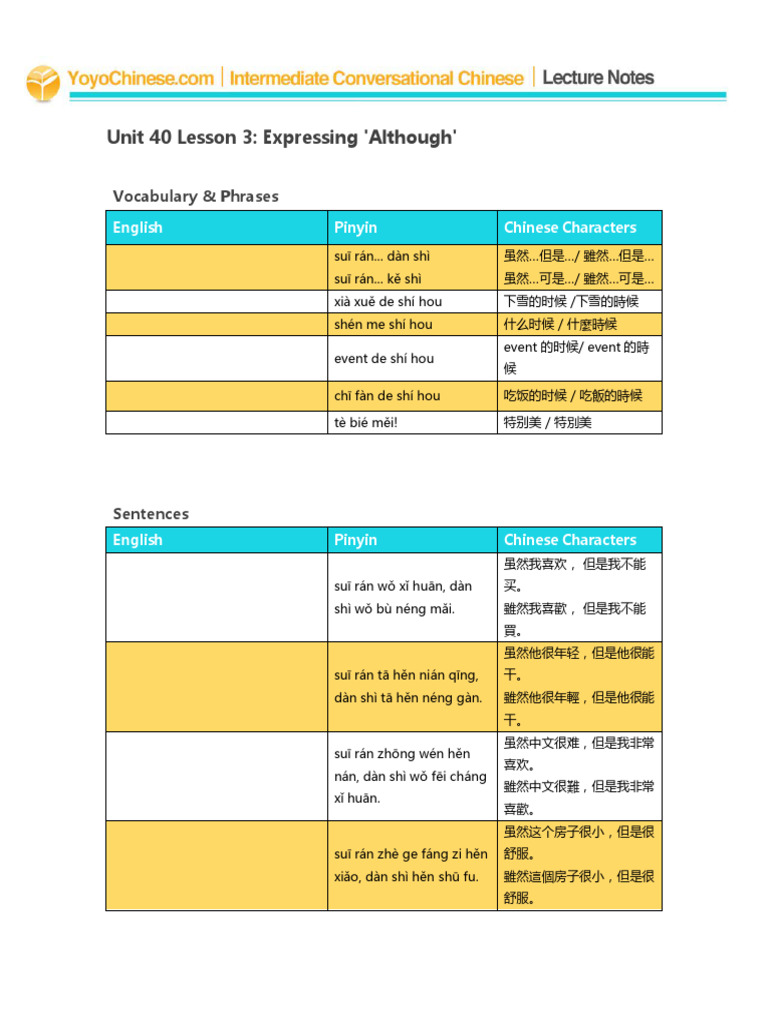 Inter Unit 040 Lesson 03 LN | PDF