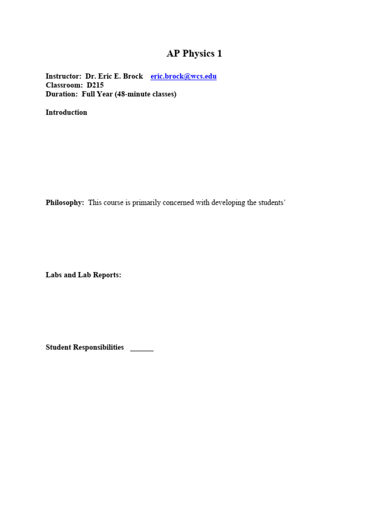 Ap physics 1 syllabus 2023 24 pdf force momentum