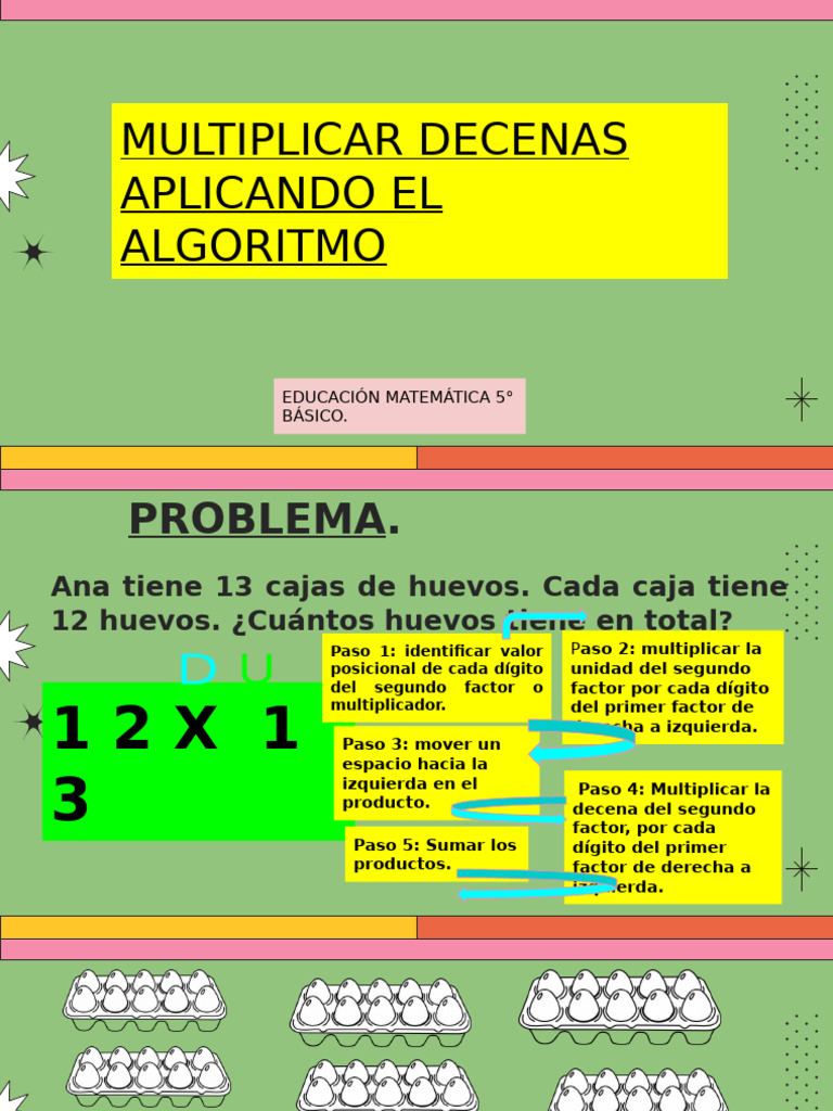 Multiplicación de Decenas para 5° Básico | PDF