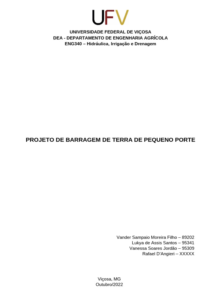 Projeto barragem tp1 1 abcdpdf pdf para word pdf geoci ncias