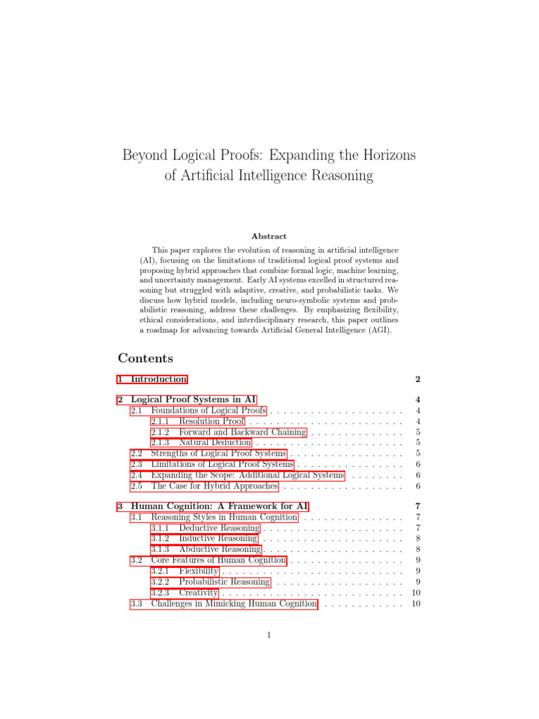 AI Reasoning: Beyond Logical Proofs | PDF | Artificial Intelligence ...