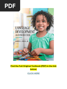 Language Development An Introduction 9th Edition PDF