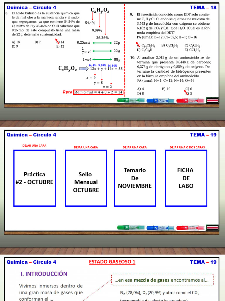 Ecuaciones de Gases Ideales en Química | PDF | Gases | Física