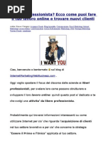 Download Libero Professionista Ecco come puoi fare il tuo lavoro online e trovare nuovi clienti by Ermenegildo Giordani SN7993725 doc pdf